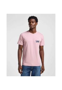 Lee - MESKA KOSZULKA LEE MEDIUM WOBBLY LEE TEE SOFT MAUVE 112364536 #1