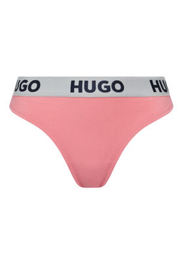 Hugo - HUGO Stringi 50469651 Różowy. Kolor: różowy. Materiał: bawełna