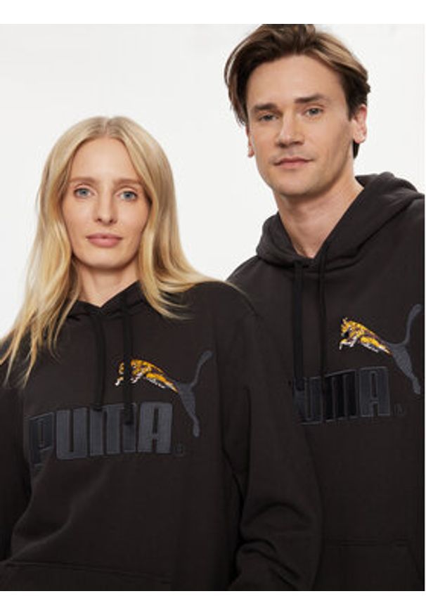 Puma Bluza Classics No.1 Logo Celebration 622671 Czarny Regular Fit. Kolor: czarny. Materiał: bawełna