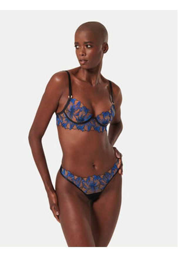 Bluebella Stringi Lyandra 42422 Niebieski. Kolor: niebieski. Materiał: syntetyk