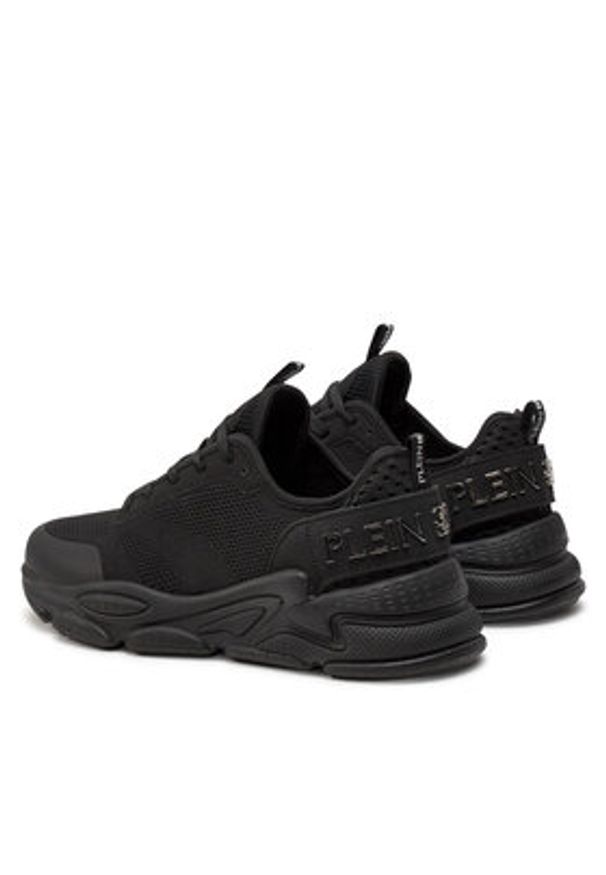 Plein Sport Sneakersy UADS USC0608 STE003N Czarny. Kolor: czarny. Materiał: materiał
