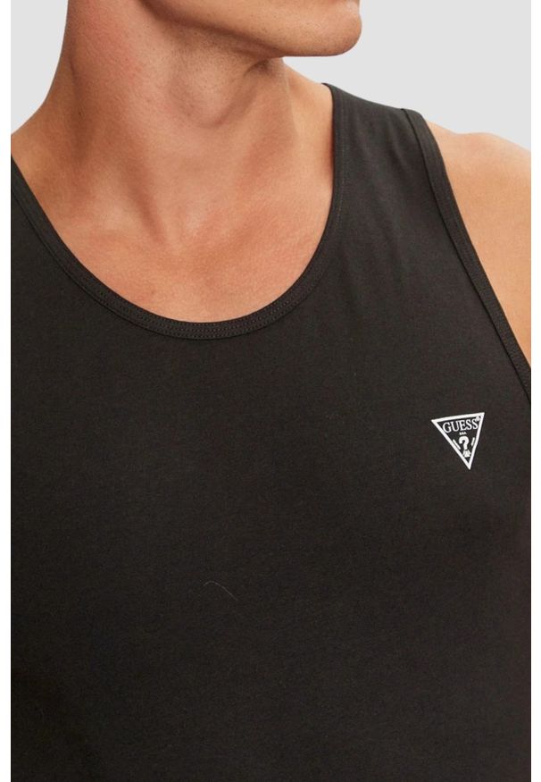 Guess - GUESS Czarna męska podkoszulka 2 Pack, Rozmiar XL. Kolor: czarny