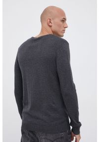 PRODUKT by Jack & Jones - Produkt by Jack & Jones - Sweter. Okazja: na co dzień. Kolor: szary. Materiał: dzianina. Długość rękawa: długi rękaw. Długość: długie. Styl: casual