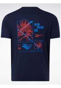 Reebok T-Shirt Reebok Basketball Court Top T-Shirt HM6239 Niebieski Relaxed Fit. Kolor: niebieski. Materiał: bawełna