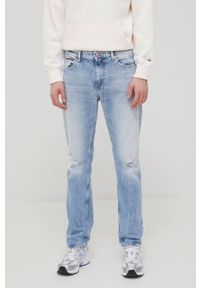 Tommy Jeans jeansy SCANTON BF2112 męskie. Kolor: niebieski