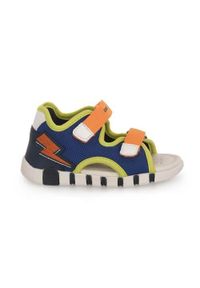 Buty do chodzenia niemowlęce Geox B455PA01454C0685. Zapięcie: rzepy. Kolor: niebieski. Materiał: materiał. Sezon: lato. Sport: turystyka piesza