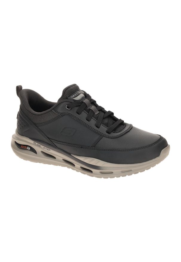 skechers - Buty SKECHERS ARCH FIT ORVAN - MOXLEY Czarny. Kolor: czarny. Materiał: syntetyk, tkanina