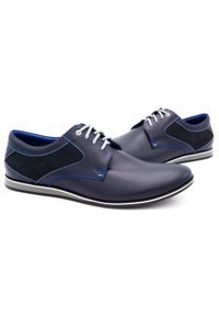 Lukas Buty męskie casual 275LU granatowe niebieskie. Okazja: na co dzień. Kolor: niebieski. Styl: casual #7