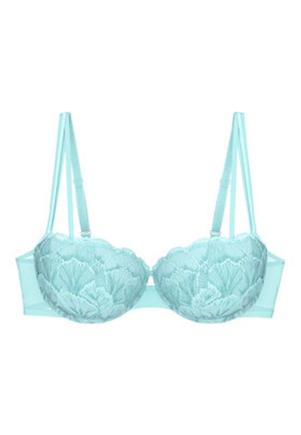 Triumph Biustonosz balkonetka Palina Moonlight Kiss 10224870 Turkusowy. Kolor: turkusowy. Materiał: syntetyk