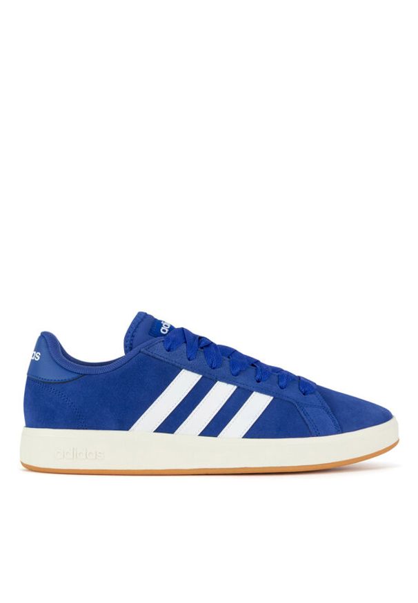 Adidas - adidas Sneakersy GRAND COURT BASE 00s IH1039 Niebieski. Kolor: niebieski. Materiał: zamsz, skóra