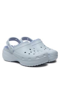 Crocs Klapki Classic Platform Lined Clog W 207938 Błękitny. Kolor: niebieski. Obcas: na platformie #5