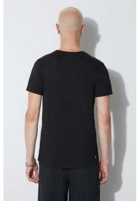 Lacoste t-shirt męski kolor czarny z nadrukiem. Kolor: czarny. Wzór: nadruk #2