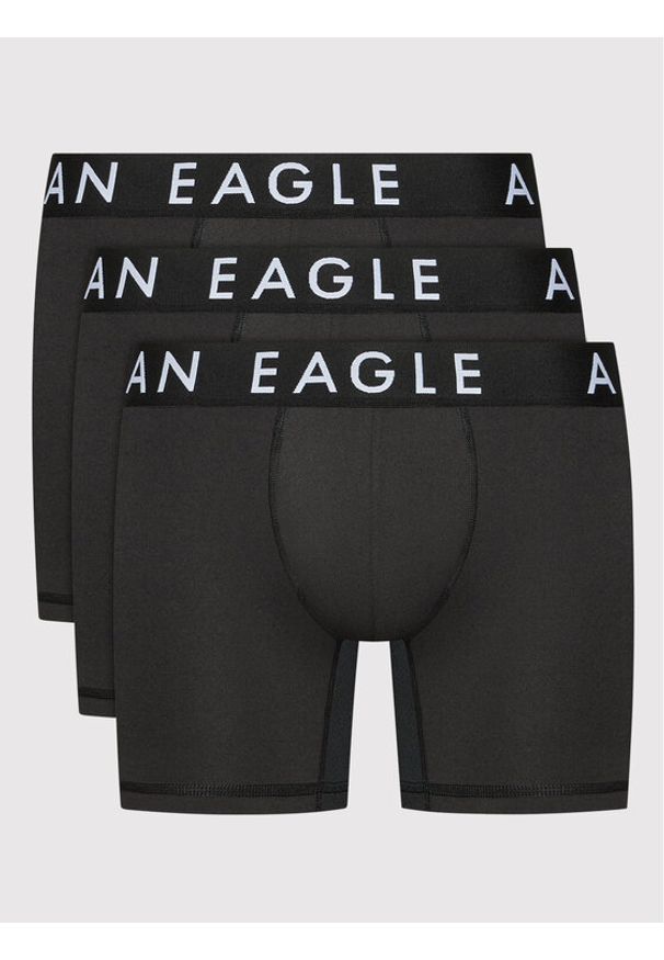 Komplet 3 par bokserek American Eagle. Kolor: czarny
