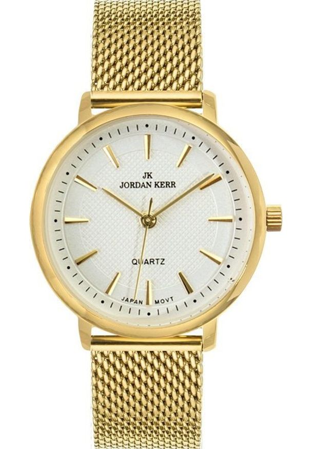 Zegarek Jordan Kerr Zegarek damski Jordan Kerr DIANE I2036-B złoty. Kolor: złoty