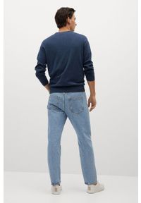 Mango Man - Sweter TENV. Okazja: na co dzień. Kolor: niebieski. Materiał: bawełna, kaszmir, dzianina. Długość rękawa: długi rękaw. Długość: długie. Styl: casual #2