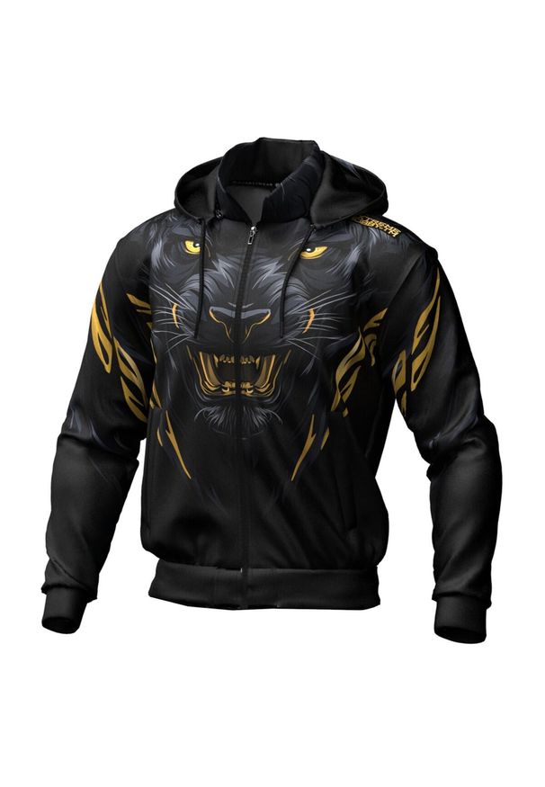 Bluza dziecięca sportowa rozpinana z kapturem EXTREME HOBBY BLACK PANTHER. Typ kołnierza: kaptur. Kolor: czarny