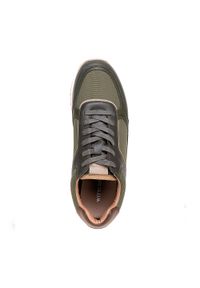 Wittchen - Męskie sneakersy ze skóry ekologicznej ze wstawkami zielone. Kolor: zielony. Materiał: skóra ekologiczna. Wzór: aplikacja. Sport: turystyka piesza #10