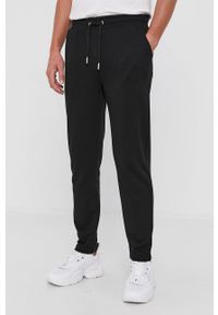 Karl Lagerfeld Spodnie 500900.705894 męskie kolor czarny gładkie. Kolor: czarny. Wzór: gładki