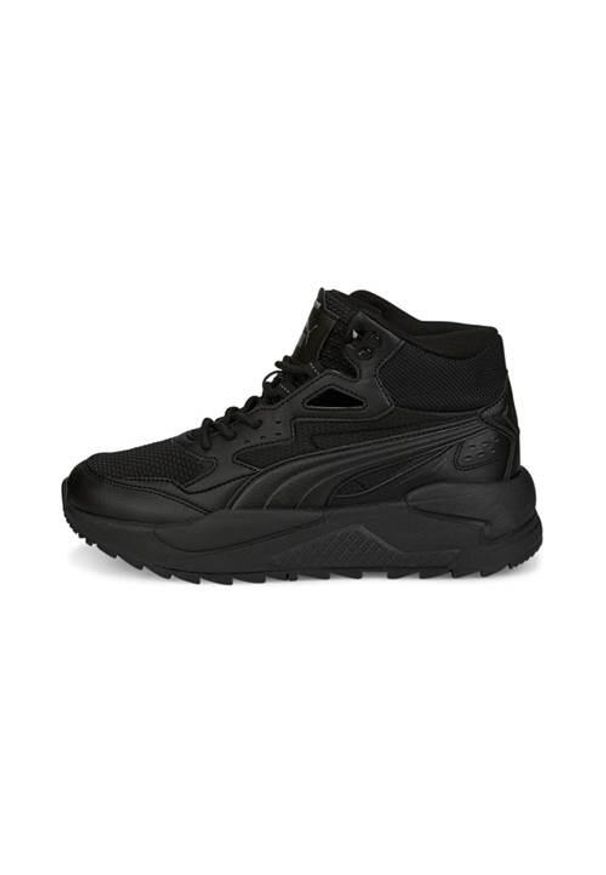 Buty do chodzenia damskie Puma Xray Speed Mid Wtr JR. Zapięcie: sznurówki. Kolor: czarny. Materiał: materiał, syntetyk, tkanina. Szerokość cholewki: normalna. Sport: turystyka piesza