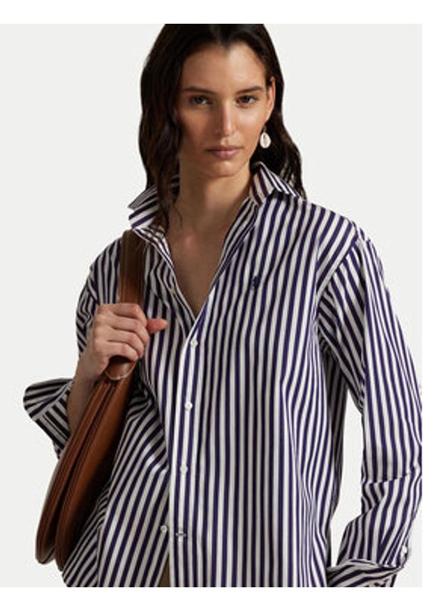 Polo Ralph Lauren Koszula 211910743030 Fioletowy Regular Fit. Typ kołnierza: polo. Kolor: fioletowy. Materiał: bawełna
