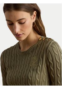 Lauren Ralph Lauren - LAUREN RALPH LAUREN Sweter Montiva 200P14039004 Zielony Regular Fit. Kolor: zielony. Materiał: wiskoza #7