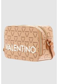 Valentino by Mario Valentino - VALENTINO Mała beżowa torebka Liuto Camera Bag. Kolor: beżowy. Styl: klasyczny