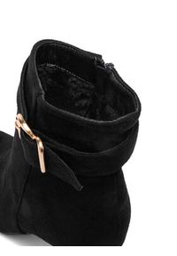 DeeZee Botki HX18052A-61 Czarny. Kolor: czarny. Materiał: materiał #6