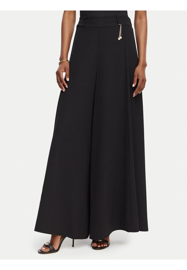 Rinascimento Spodnie palazzo CFC0020285002 Czarny Wide Leg. Kolor: czarny. Materiał: syntetyk