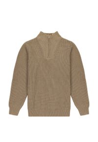 Wrangler - WRANGLER MĘSKI SWETER HALF ZIP KNIT LEAD 112343105 W8D0016778