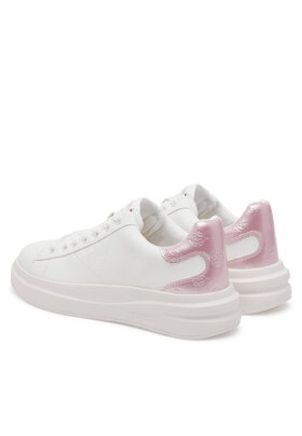 Guess Sneakersy FLJBIN LEA12 Biały. Kolor: biały. Materiał: skóra