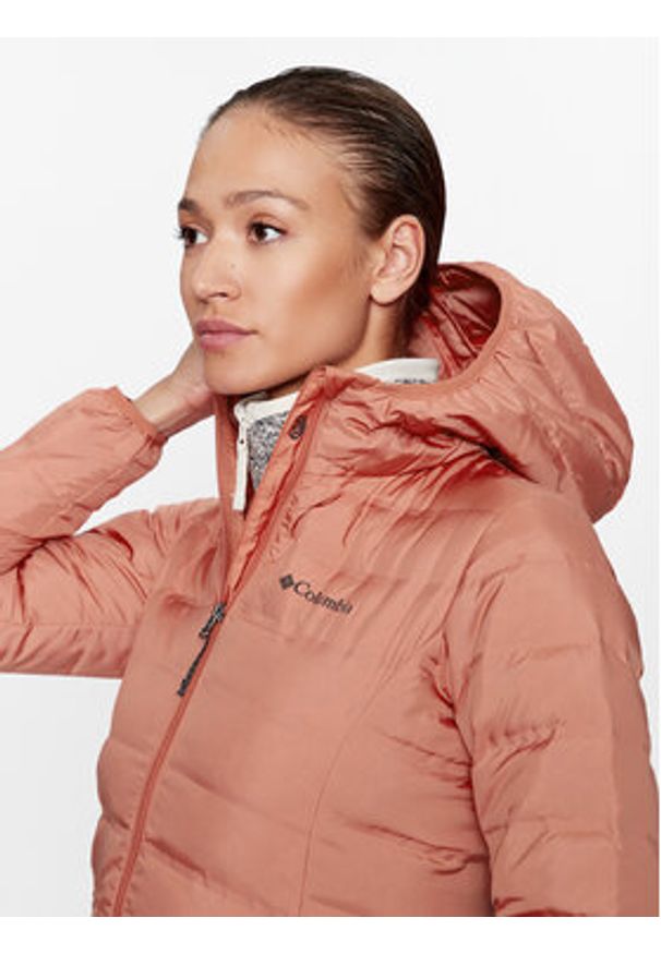 columbia - Columbia Kurtka puchowa Lake 22™ Down Hooded Jacket Pomarańczowy Regular Fit. Kolor: pomarańczowy. Materiał: syntetyk