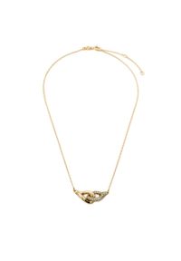 Tory Burch Naszyjnik Interlocking Wishbone Pendant 161070 Złoty. Materiał: metalowe. Kolor: złoty #1