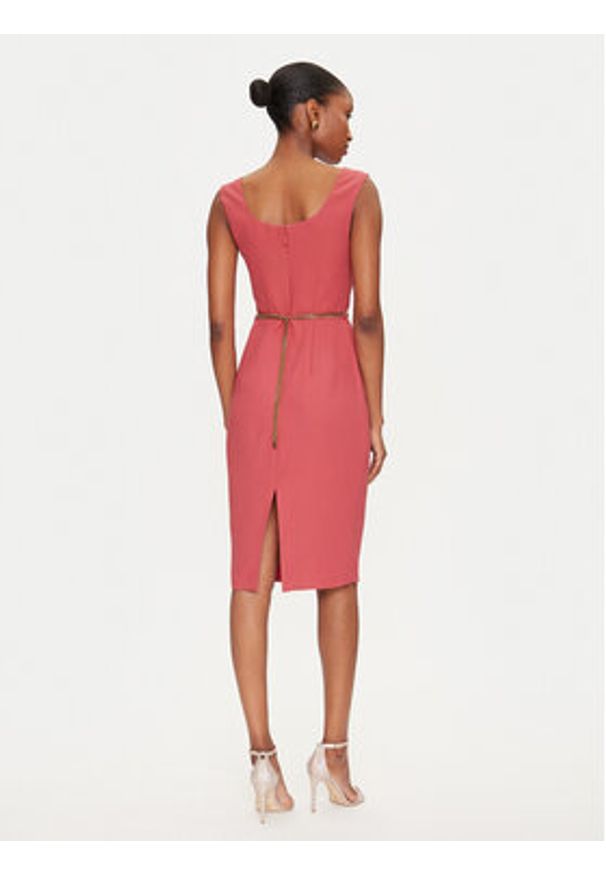 Marciano Guess Sukienka koktajlowa 5GGK12 7300A Koralowy Regular Fit. Kolor: pomarańczowy. Materiał: syntetyk. Styl: wizytowy