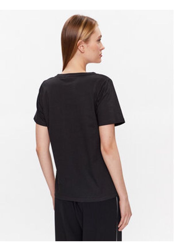 Calvin Klein T-Shirt K20K205338 Czarny Regular Fit. Kolor: czarny. Materiał: bawełna