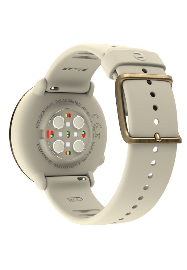 POLAR - Polar Ignite 2 szampańsko-złoty. Rodzaj zegarka: smartwatch. Kolor: złoty. Materiał: polar. Styl: sportowy, elegancki, casual