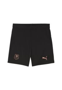 Puma - Młodzieżowe szorty Stade Rennais FC 25/26 PUMA Black Copper Metallic. Kolor: czarny, szary, wielokolorowy. Materiał: tkanina. Sport: piłka nożna
