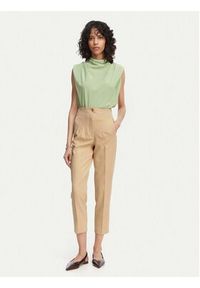 ACCESS FASHION Spodnie materiałowe 63-5132-135 Beżowy Regular Fit. Kolor: beżowy. Materiał: syntetyk #2