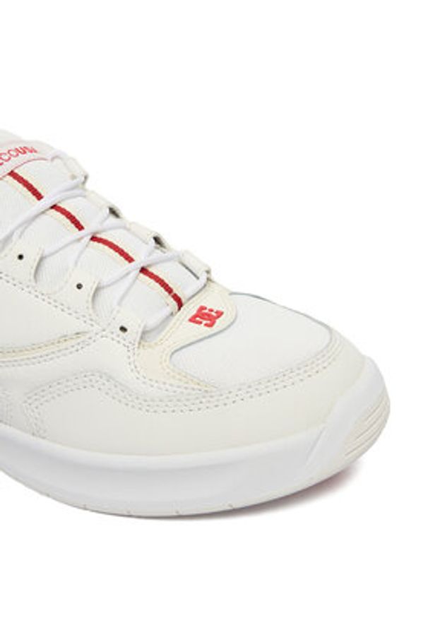 DC Shoes Sneakersy ADYS100819-WRD Biały. Kolor: biały. Materiał: skóra, syntetyk