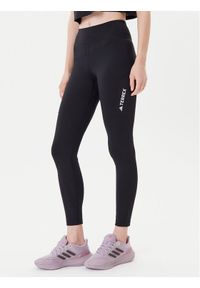 Adidas - adidas Legginsy Terrex Multi JF1266 Czarny Slim Fit. Kolor: czarny. Materiał: syntetyk