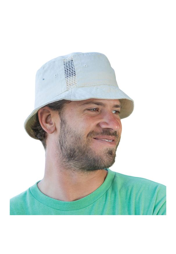 RESULT HEADWEAR - Sportowa Siatkowa Czapka Z Daszkiem. Kolor: beżowy, wielokolorowy, szary. Styl: sportowy