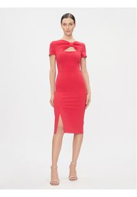 Rinascimento Sukienka koktajlowa CFC0115348003 Różowy Slim Fit. Kolor: różowy. Materiał: syntetyk. Styl: wizytowy
