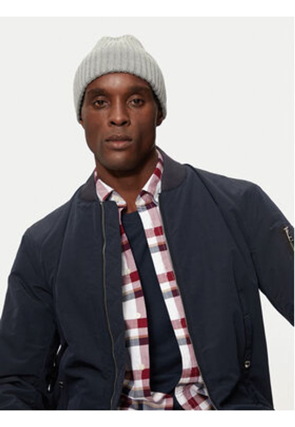 Jack & Jones Czapka Prime 12254346 Szary. Kolor: szary. Materiał: materiał, bawełna