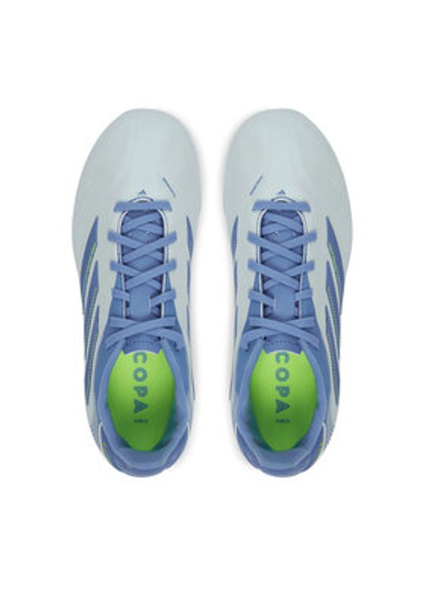 Adidas - adidas Buty do piłki nożnej Copa Pure 3 League Firm/Multi-Ground IE1195 Niebieski. Kolor: niebieski. Materiał: skóra