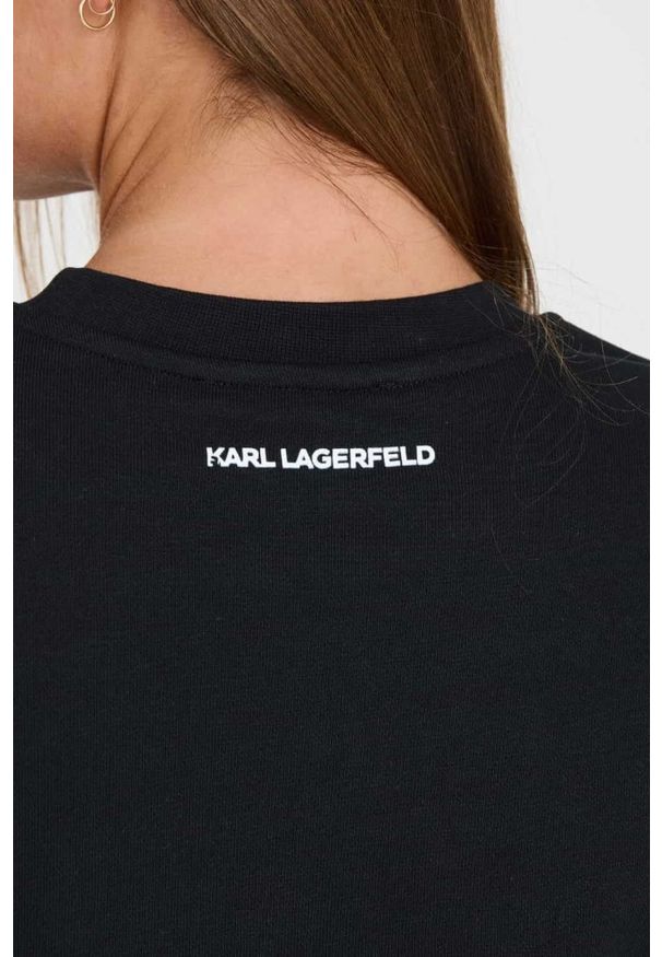 Karl Lagerfeld - KARL LAGERFELD Czarna bluza Ikonik 2.0. Kolor: czarny