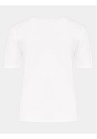 Tommy Jeans Curve T-Shirt Essential DW0DW15108 Biały Regular Fit. Kolor: biały. Materiał: bawełna