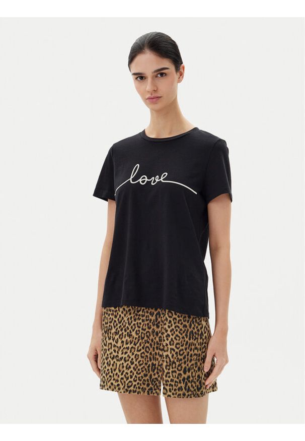 Vero Moda T-Shirt Kami 10332587 Czarny Relaxed Fit. Kolor: czarny. Materiał: bawełna