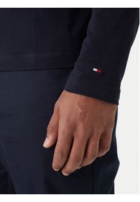 TOMMY HILFIGER - Tommy Hilfiger Golf Logo MW0MW28787 Granatowy Slim Fit. Typ kołnierza: golf. Kolor: niebieski. Materiał: bawełna #3