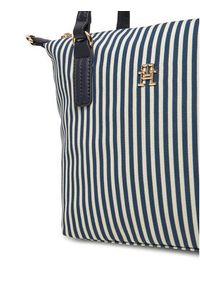 TOMMY HILFIGER - Tommy Hilfiger Torebka Poppy Summer Small Tote AW0AW17202 Granatowy. Kolor: niebieski #5
