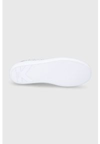Karl Lagerfeld Buty skórzane kolor biały na płaskiej podeszwie. Nosek buta: okrągły. Zapięcie: sznurówki. Kolor: biały. Materiał: skóra. Obcas: na płaskiej podeszwie #3