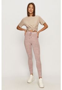TALLY WEIJL - Tally Weijl - Spodnie. Kolor: różowy. Materiał: elastan, poliester, dzianina, wiskoza #5